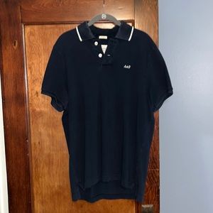 Men’s Abercrombie and Fitch navy polo